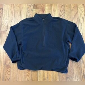 Lululemon Fleece Quarter Zip Pullover‎ Sweatshirt Sweater Mens XL Black
